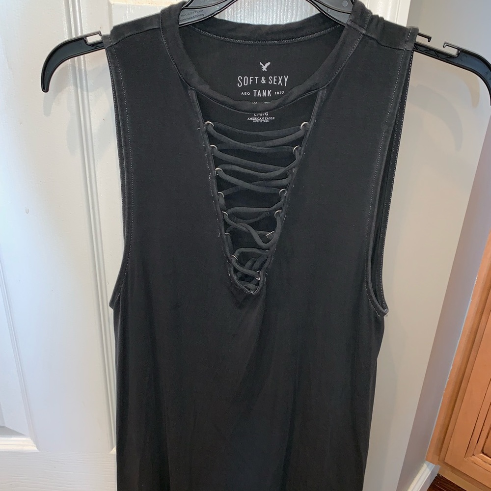 **Strappy American Eagle Shirt**